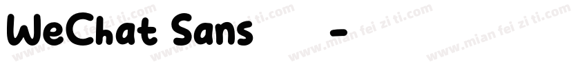 WeChat Sans数字免费下载字体转换